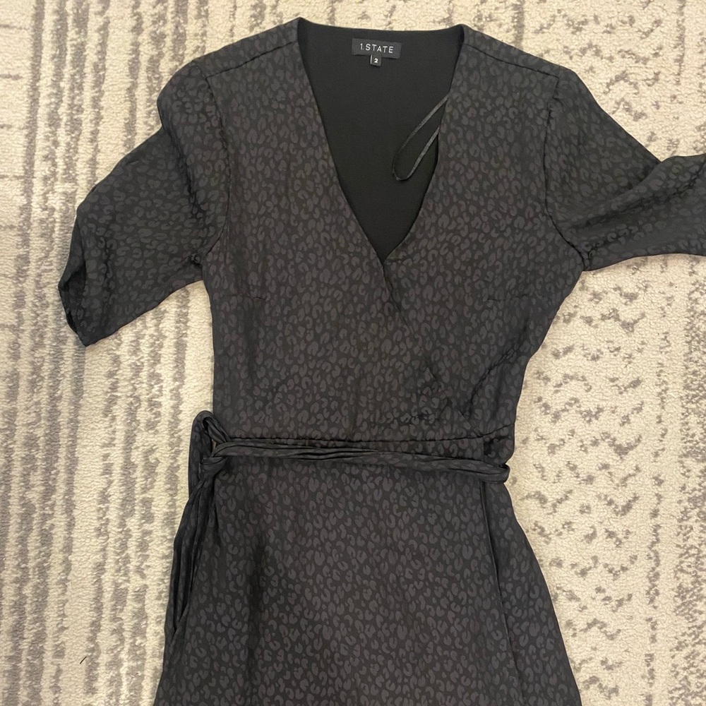 Short Black pattern Cocktail dress/new